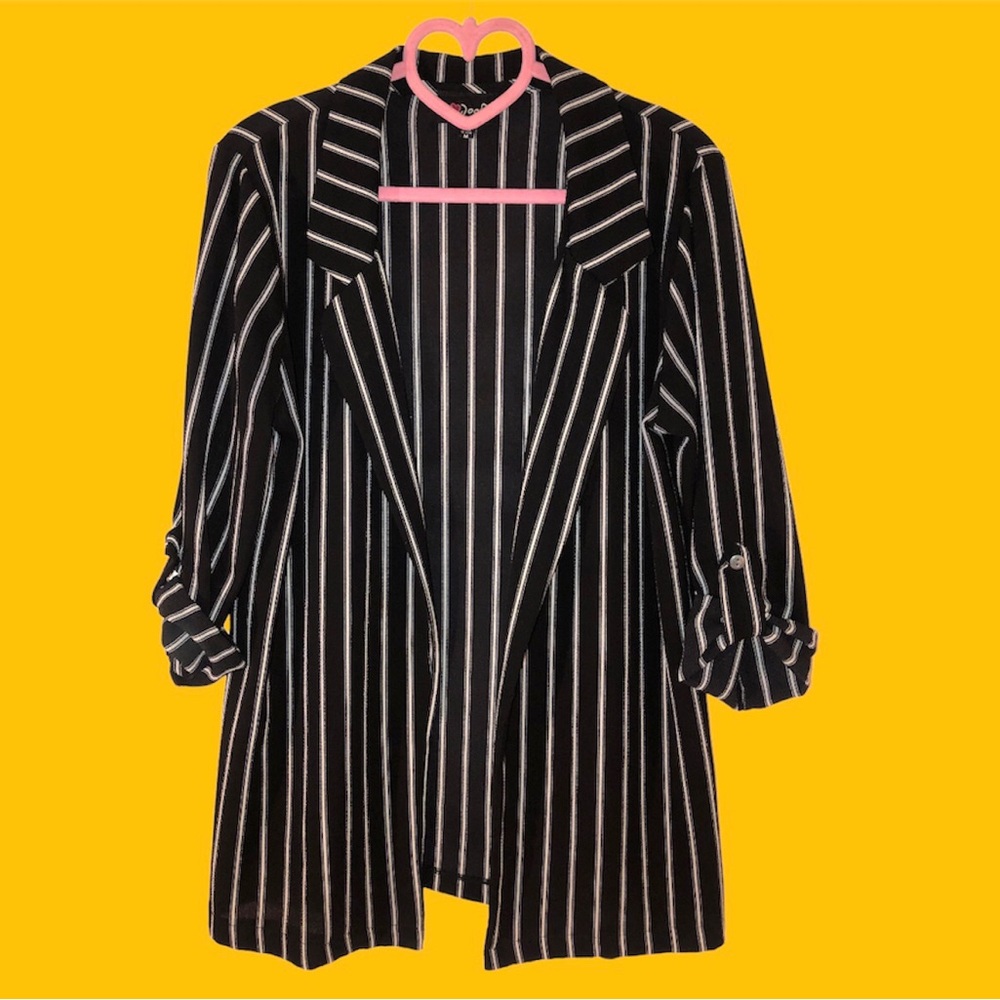 Poof medium top layer “summertime blazer” blouse